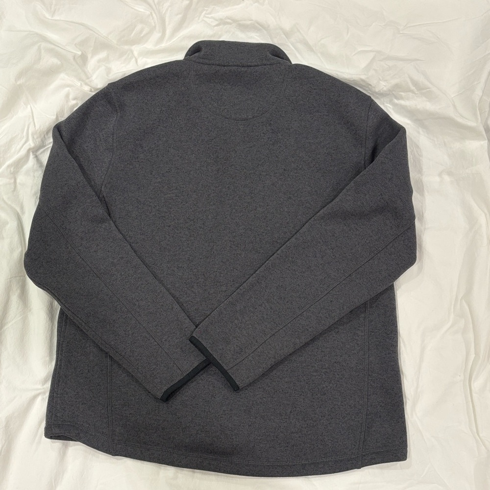 L.L. Bean Men's Charcoal Sweater Fleece Full Zip Jacket - Picture 8 of 8